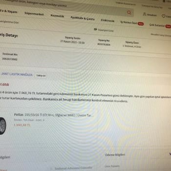 Trendyol İptal Edilen Sipariş Hakkında