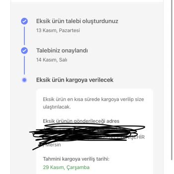 Hepsiburada Ürün Eksik Geldi