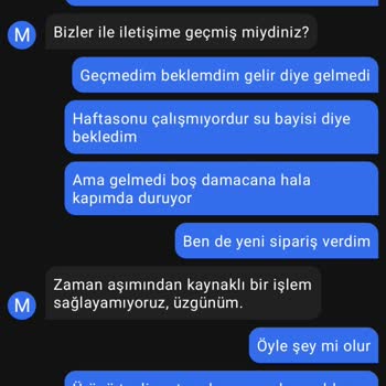 Getir Su Suyu Getirmediği Halde Teslim Edildi Yapıyor.