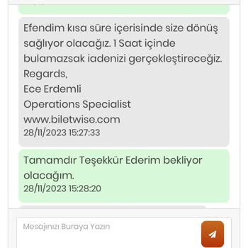 Biletwise.com Maalesef Biletimi Vermiyor
