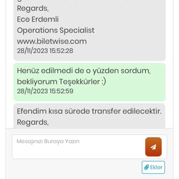 Biletwise.com Maalesef Biletimi Vermiyor