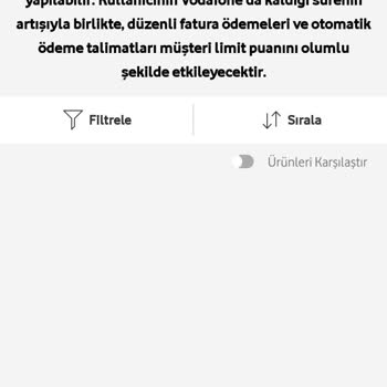 Vodafone Faturaya Ek Cihaz Puan Limiti