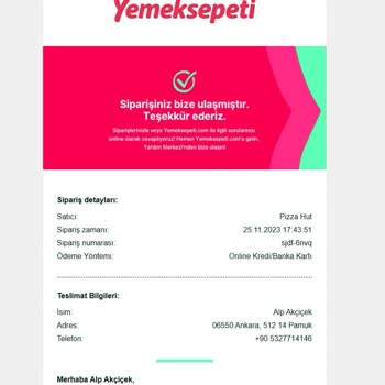 Yemeksepeti Yemek Sepetinin Sonuçları Korkunç Teslimat Hatası