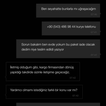 Zara Teslim Alınmayan Ama Teslim Edildi Gösterilen Sipariş