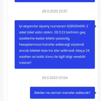Seatpin Biletler Passolig E Aktarılmadı