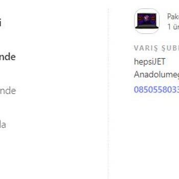 Hepsijet İle Değişim İçin Gönderdiğim Ürün 6 Gündür Teslim Edilmedi