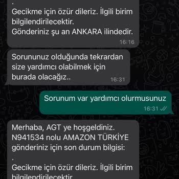 AGT Kurye (aynigunteslim.com) Gelmiş Bulamamış Aramış Ulaşamamış Zahmet Verdik Kusura Bakmayın.