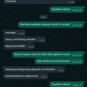 Limoya Değişim Ürününü Göndermiyor!