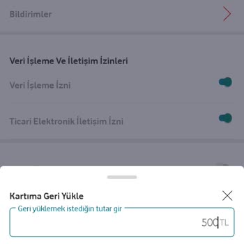 Vodafone Pay Paramın Kartıma İadesi.