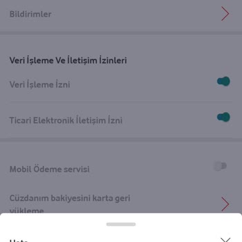 Vodafone Pay Paramın Kartıma İadesi.