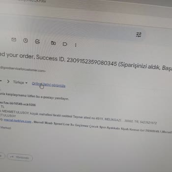 Merrell Footwear Teslim Edilmeyen Ürünler