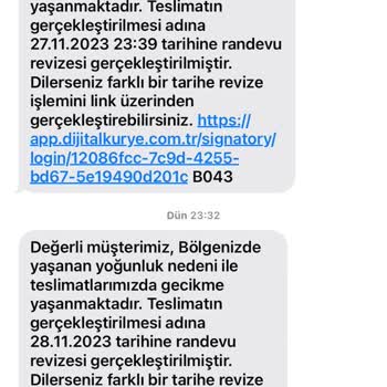 Dijital Kurye Turkcell Hat Geçişi Teslimat Problemi