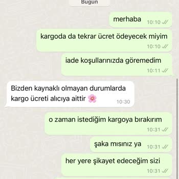 Coral Giyim Ürün İadesinde Bile Benden Kargo Kesiliyor İki Seferdir