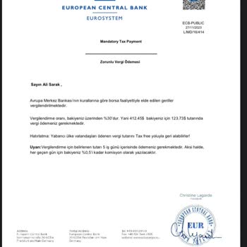 İnteraktif Yatırım Yatırım Hesabımdan Paramı Çekemiyorum Ve Vergi Problemleri Yaşıyorum
