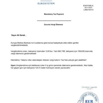 İnteraktif Yatırım Yatırım Hesabımdan Paramı Çekemiyorum Ve Vergi Problemleri Yaşıyorum