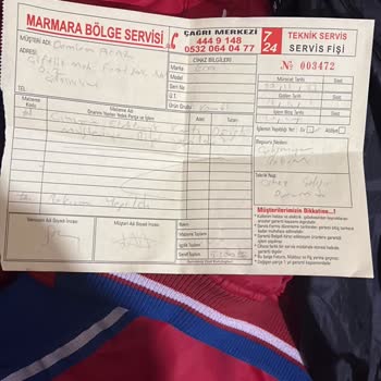 Marmara Bölge Servisi Kombi Tamirini Yapmadılar