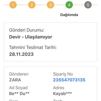 Zara Bir Günde Kargo Siparişimi Asla Getirmiyor