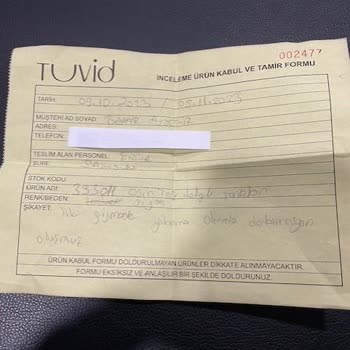 Tuvid XXL 3 Kullanımda Bozulan Pantolon Ve İlgisiz Firma!