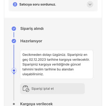 Avva Markası Kargo Ya Verilmeme
