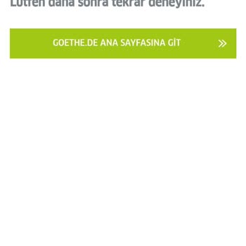 Goethe Institut Online Sınav Başvurusu (Başvurulamaması)