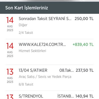 Kale Güvenlik Kartımdan Haberim Olmadan İşlem Yapıyor