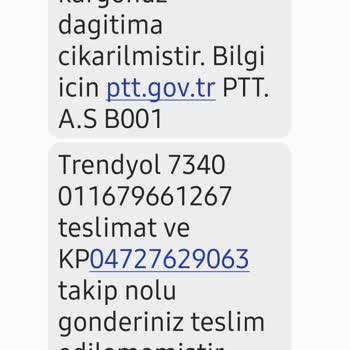 PTT Kargonun Getirmediği Kargolar