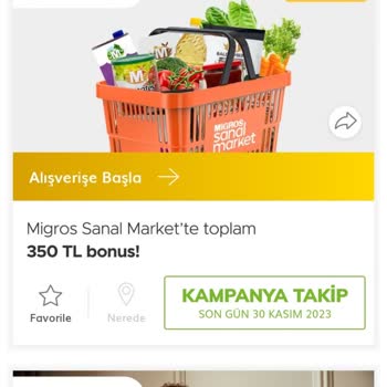 Migros Kampanyadan Yararlanamadım