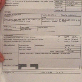 Enza Home Ürünün Gelmemesi Ve İptali