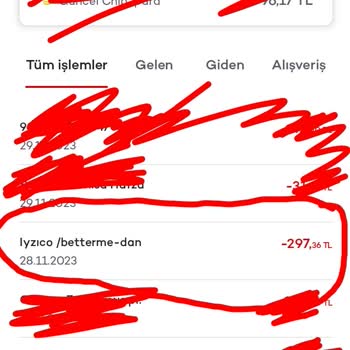 Betterme İzinsiz Para Çekti!
