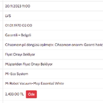 Xiaomi Mop Essential Ve Ouno Servis