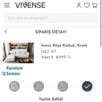 Vivense Online Mobilya Mağazasında Sipariş İşlemleri Sorunu