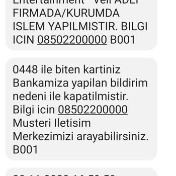 Ziraat Bankası Kartı Şüpheli İşlem