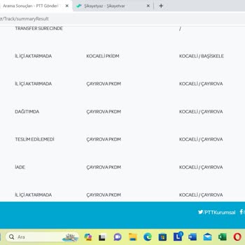 PTT Kargo Sipariş Hatası