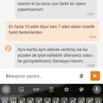 Trendyol Bilgi Dışı İptal