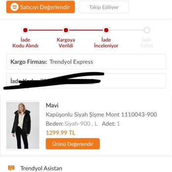 Mavi Defolu Ürün Gönderip İşlemin Uzaması