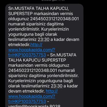 Hoopkapıda Ürünü Başka Birine Teslim Edilmesi