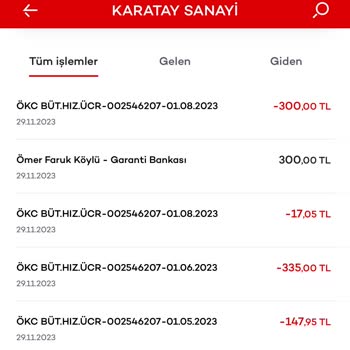 Akbank ÖKC Büt Hiz Ücr