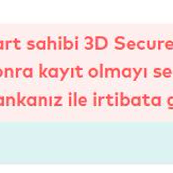 Hadi TOM Pay 3D Secure Hatası