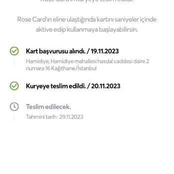 Papara Kartım Teslim Edilmedi!