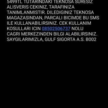 Teknosa Garanti Süresi Bitmeden