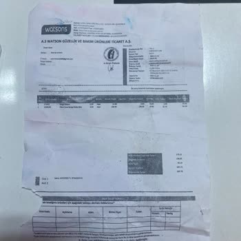 Watsons Sipariş İadesi Olmuyor