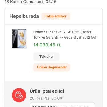 Hepsiburada Ürün İadesi Ne Param İade Edilmedi