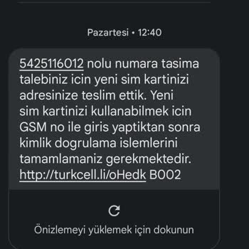 Turkcell Hat Taşıma İşlemi