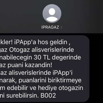 İpragaz İPApp Uygulamasında Kazandığım Otogaz Puanı Kullanamama Sorunu