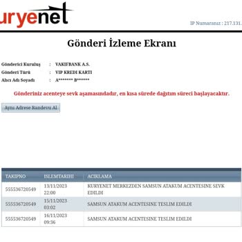 Kuryenet VakıfBank Kredi Kartı