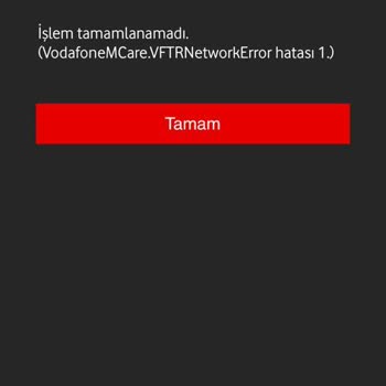 Vodafone Mobil Ödeme Limit Hatası