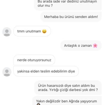 Gardrops İademin Onaylanmasını Talep Ediyorum