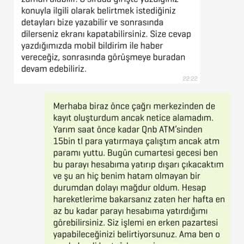 QNB Finansbank Enpara ATM'ye Para Sıkıştı Vermiyor
