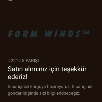 FormWinds (Fwinds) Ödemesini Yaptığım Ürünler Gelmedi İletişim Kuramıyorum