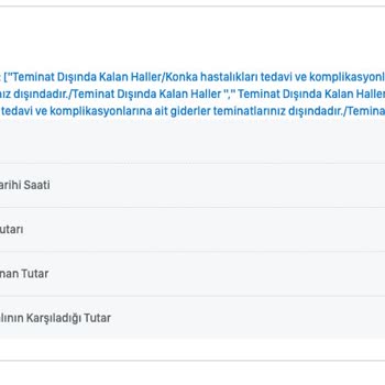 Allianz Tamamlayıcı Sigorta / Konka ve Nasal Semptom Karşılama Problemi